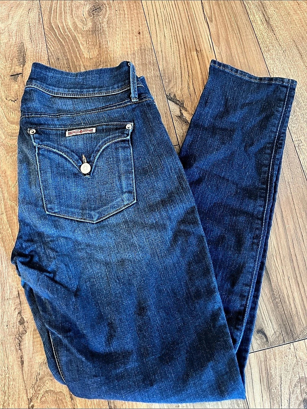 Hudson Collin Flap Pocket Skinny Women's Blue Jeans